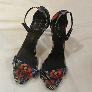 Aldo Multicolor Heel with Ankle Strap